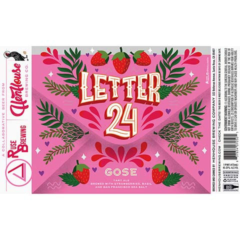 HenHouse Letter 24 Gose Tart Ale
