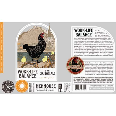HenHouse Work-Life Balance Soft Saison Ale
