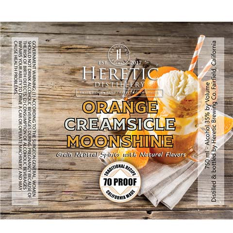 Heretic Orange Creamsicle Moonshine