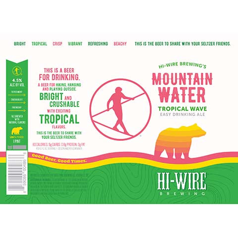 Hi-Wire Brewing Mountain Water Tropical Wave
