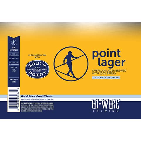 Hi-Wire Brewing Point Lager