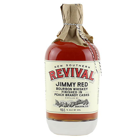 High Wire Jimmy Red Bourbon Whiskey Finished in Peach Brandy Casks