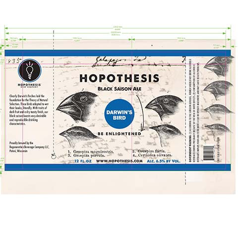 Hopothesis-Darwins-Bird-Black-Saison-Ale-12OZ-CAN