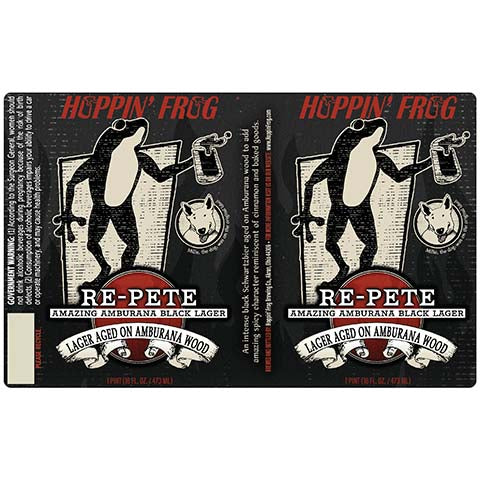 Hoppin' Frog Re-Pete Amazing Amburana Black Lager