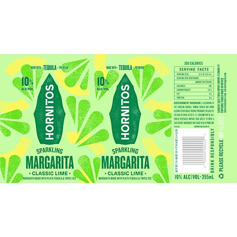 Hornitos Sparkling Margarita (Classic Lime)