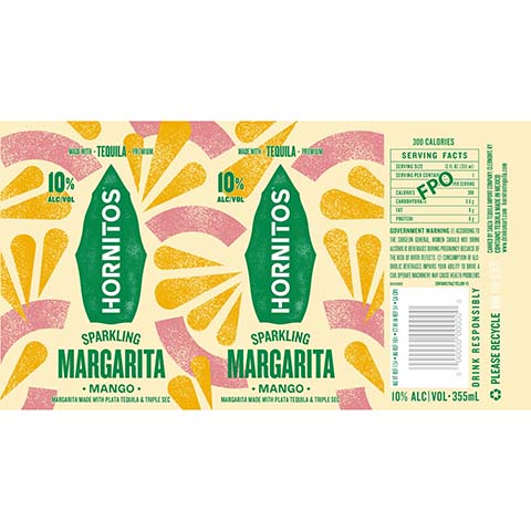 Hornitos Sparkling Margarita (Mango)