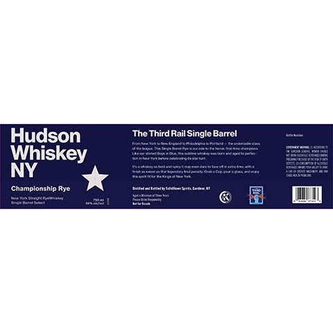 Hudson Whiskey Championship Rye