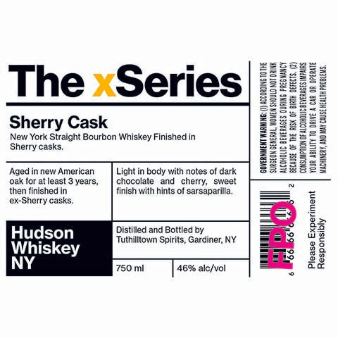 Hudson Whiskey The xSeries Sherry Cask Bourbon Whiskey