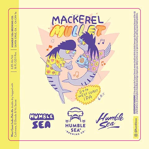 Humble Sea Mackerel Mullet DDH West Coast IPA