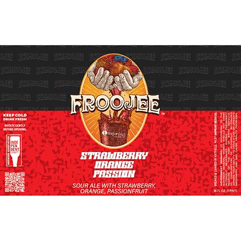 Imprint Beer Froojee Strawberry Orange Passion Sour Ale