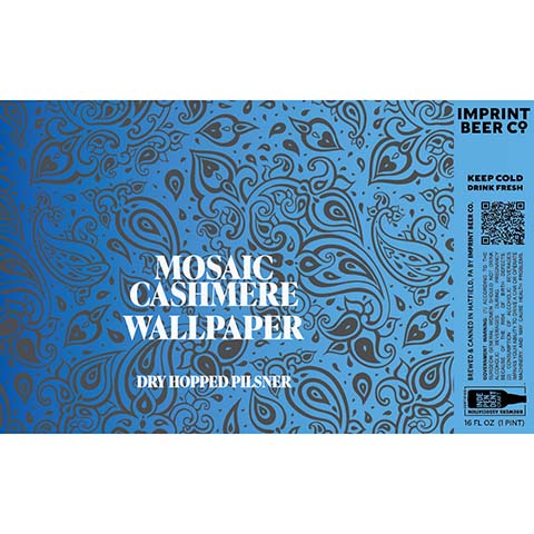 Imprint Mosaic Cashmere Wallpaper Pilsner