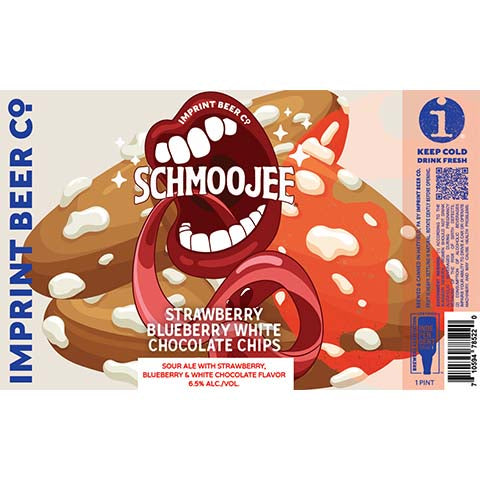 Imprint Schmoojee Strawberry Blueberry White Chocolate Chips Sour