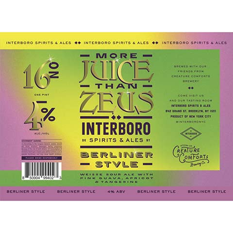 Interboro More Juice Than Zeus Sour Ale