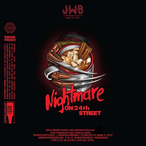 J. Wakefield Nightmare on 24th Street Imperial Stout Ale