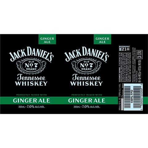 Jack Daniel's Whiskey with Ginger Ale