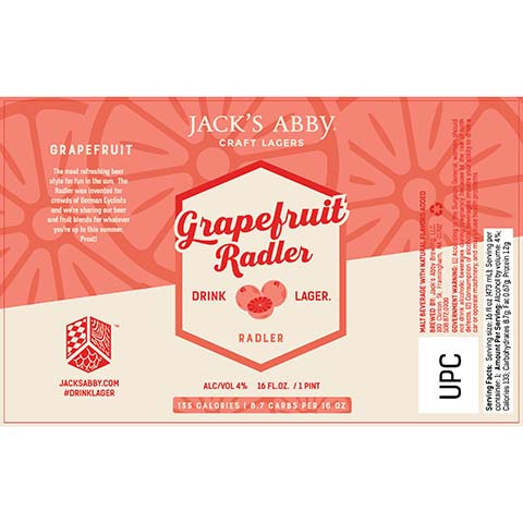 Jack's Abby Grapefruit Radler