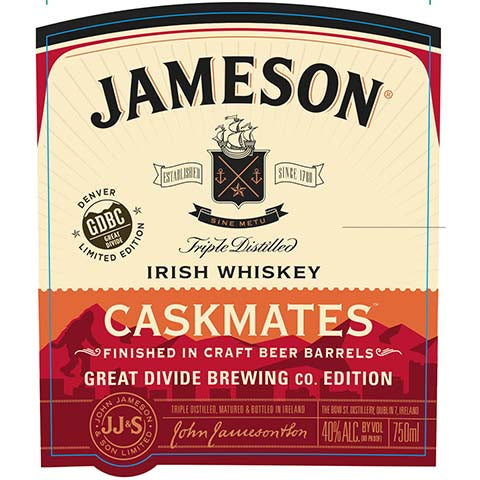 Jameson Caskmates Great Divide Brewing Co. Edition Irish Whiskey