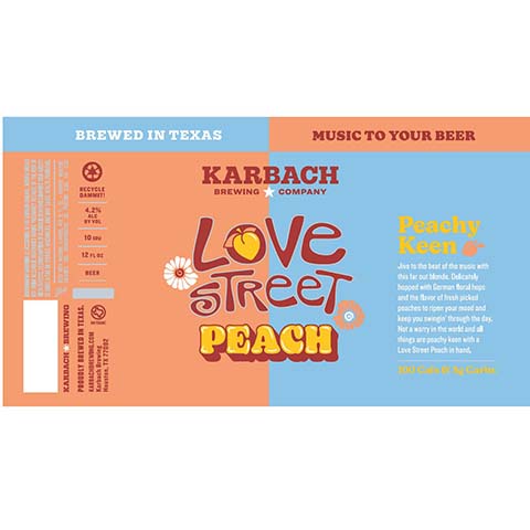Karbach Love Street Peach Blonde
