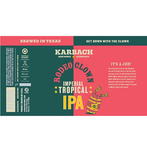 Karbach Rodeo Clown Imperial Tropical IPA – CraftShack - Buy craft beer ...