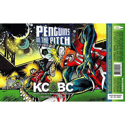 Kings County Brewers Collective Penguins on the Pitch Hazy Pale Ale