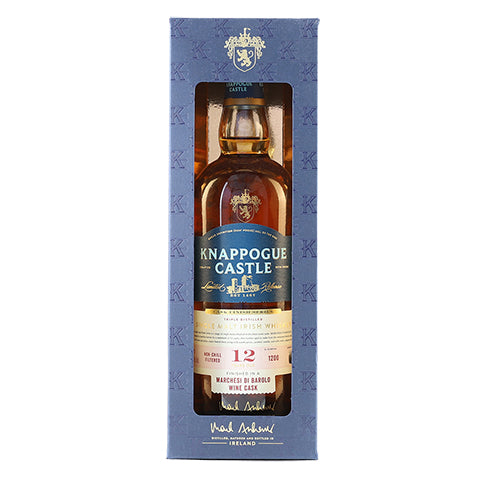 Knappogue Castle 12 Years Old Marchesi Di Barolo Wine Cask Finished Irish Whiskey