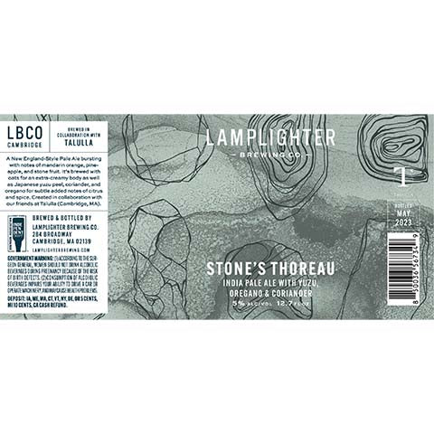 Lamplighter Stone's Thoreau IPA