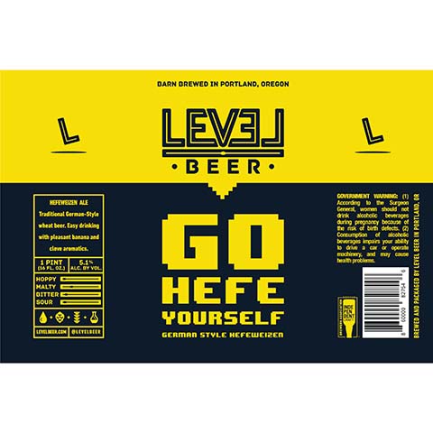 Level Beer Go Hefe Yourself Hefeweizen