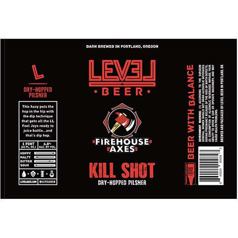 Level Beer Kill Shot Pilsner