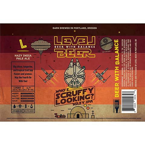 Level Beer Who's Scruffy Looking? Hazy IPA