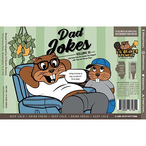 Lil Beaver Dad Jokes Volume III Cold IPA