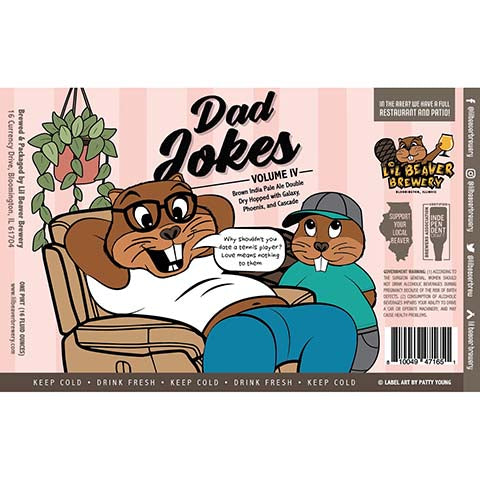 Lil Beaver Dad Jokes Volume IV Brown IPA
