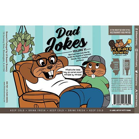 Lil Beaver Dad Jokes Volume VI West Coast IPA