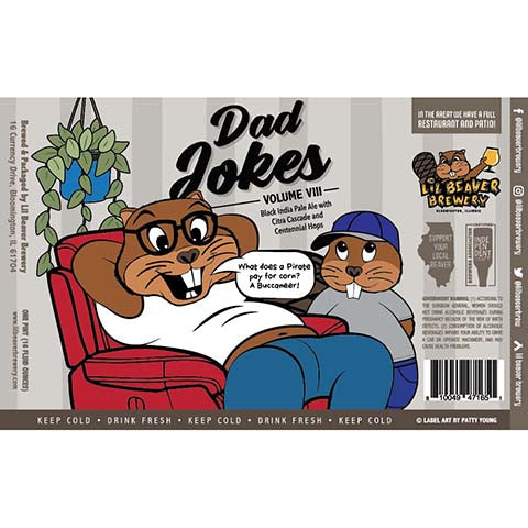 Lil Beaver Dad Jokes Volume VIII Black IPA