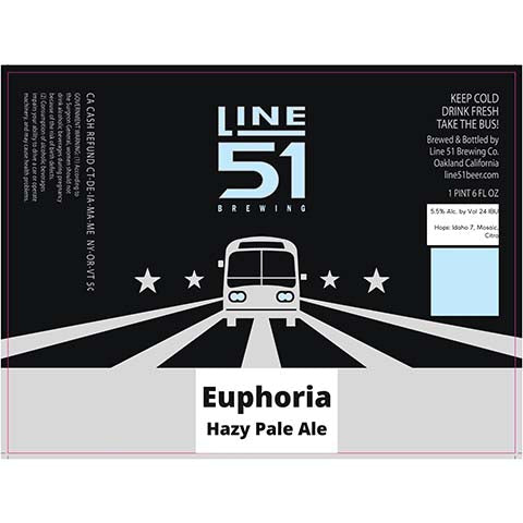 Line 51 Euphoria Hazy Pale Ale – CraftShack - Buy craft beer online.
