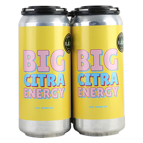 Local Craft Beer Big Citra Energy Hazy Double IPA