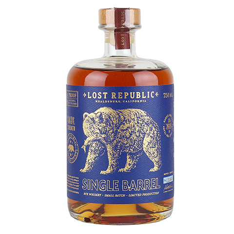 Lost Republic Single-Barrel Cask-Strength Rye Whiskey