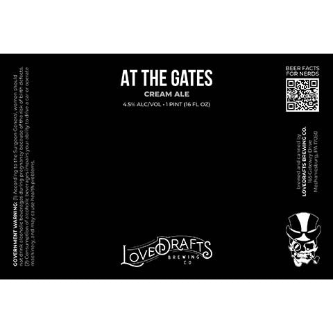Lovedrafts At The Gates Cream Ale