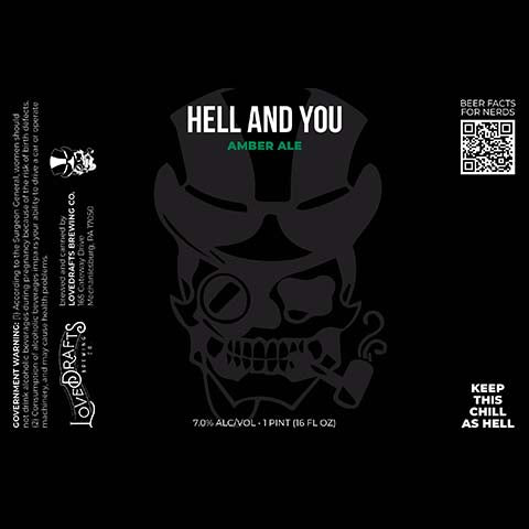 Lovedrafts Hell and You Amber Ale