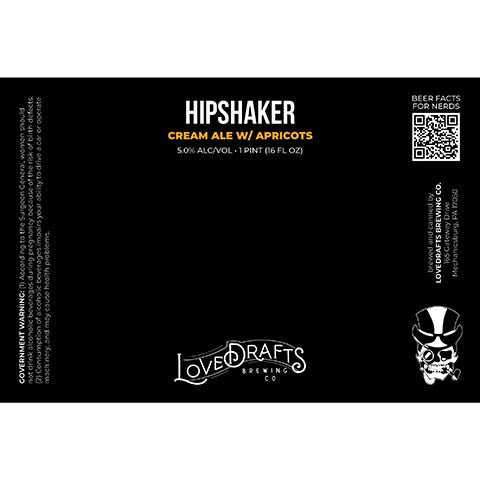 Lovedrafts Hipshaker Cream Ale