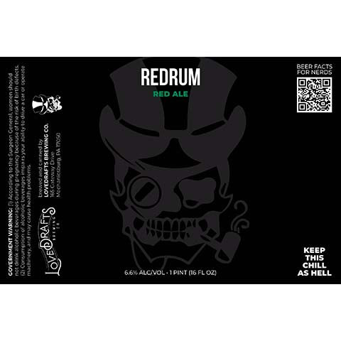 Lovedrafts Redrum Red Ale