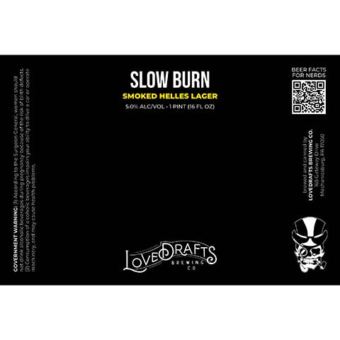 Lovedrafts Slow Burn Helles Lager