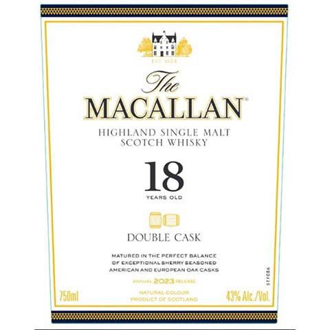 Macallan 8-Year-Old Double Cask Highland Single Malt Scotch Whisky