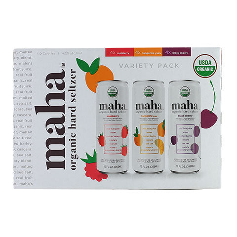 Maha Organic Seltzer Variety Pack