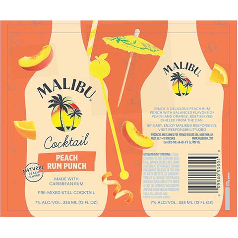 Malibu Peach Rum Punch