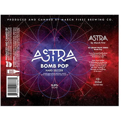 March First Astra Bomb Pop Hard Seltzer