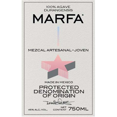 Marfa-100-Agave-Durangensis-Mezcal-Joven-750ML-BTL