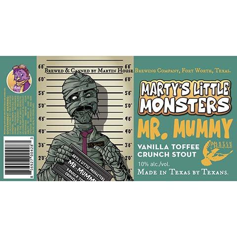 Martin House Marty's Little Monsters Mr. Mummy Stout