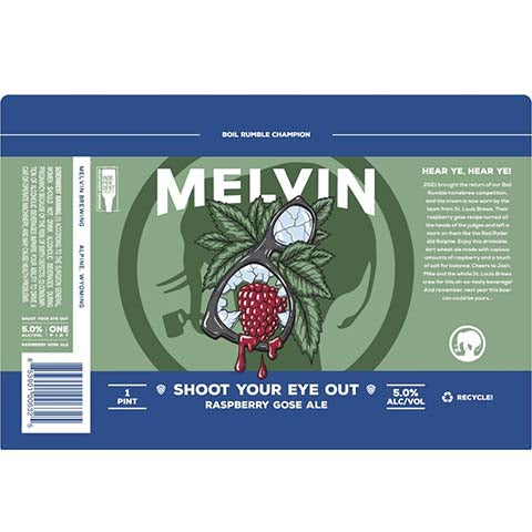 Melvin Shoot Your Eye Out Raspberry Gose Ale