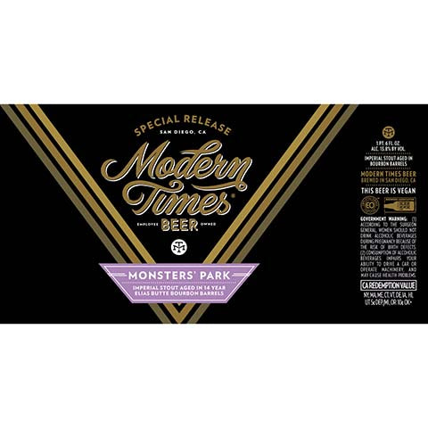 Modern Times Monsters' Park Elias Butte Bourbon Barrel Aged Imperial Stout