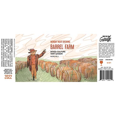 Monday Night Barrel Farm Mixed-Culture Tart Saison Blend No. 3